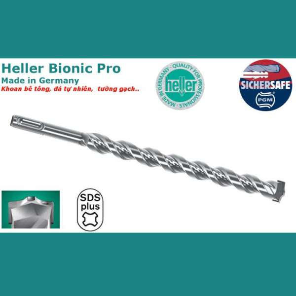 Mũi khoan bê tông Heller Bionic Pro SDS Plus 5x110
