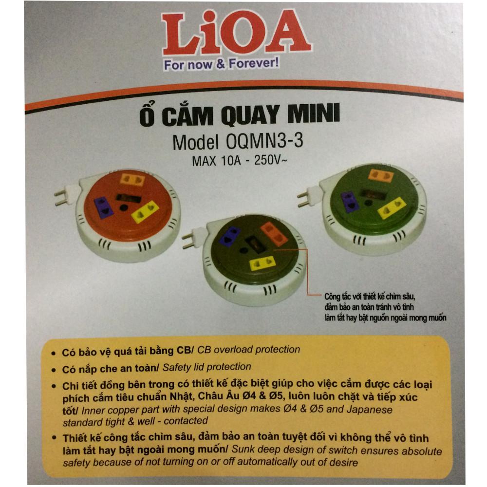 Ổ cắm điện LIOA OQMN3-3