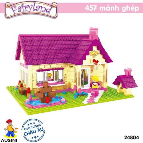 Đồ chơi lắp ráp Ausini - vùng đất thần tiên - ngôi nhà hiện đại 24804 (457 mảnh ghép)