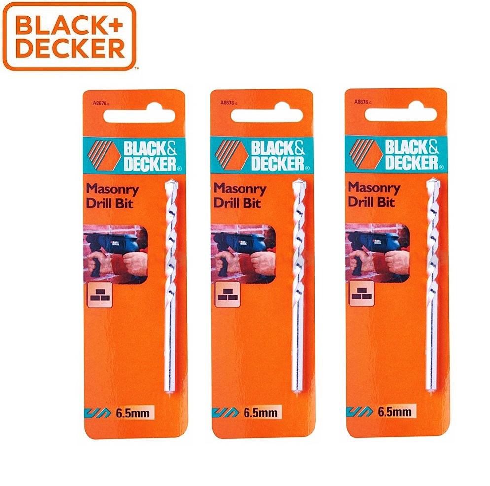 Bộ 3 mũi khoan Bê Tông Black Decker A8676