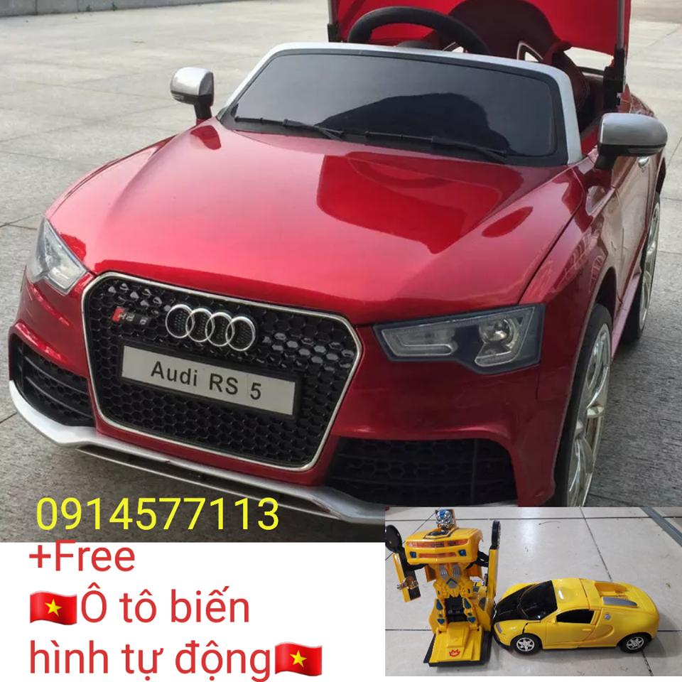 Xe ô tô điện trẻ em Au di Rs5 - 6699 ( Tặng ô tô biến hình tự động )