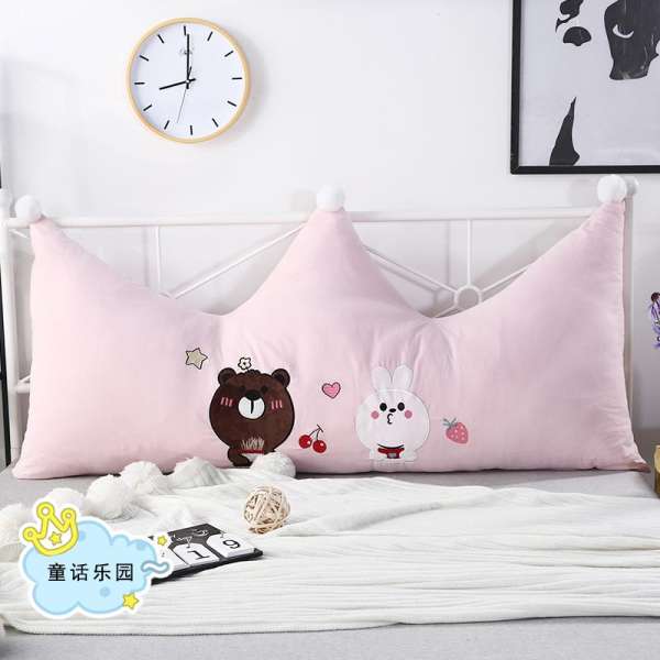 Vương Miện Hoạt Hình 100% Cotton Giường Sô Pha Đệm Tựa Tựa Lưng