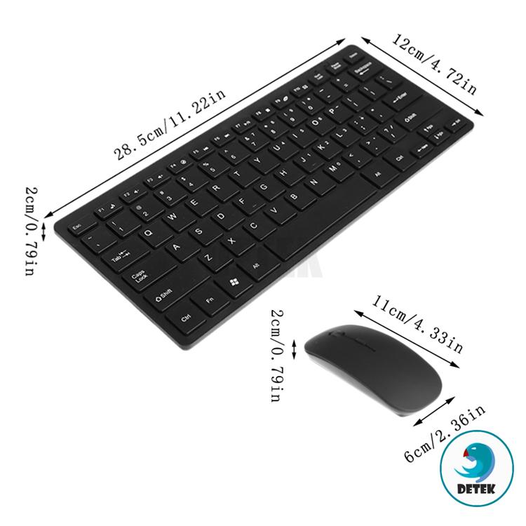 Bộ bàn phím chuột Detek W1