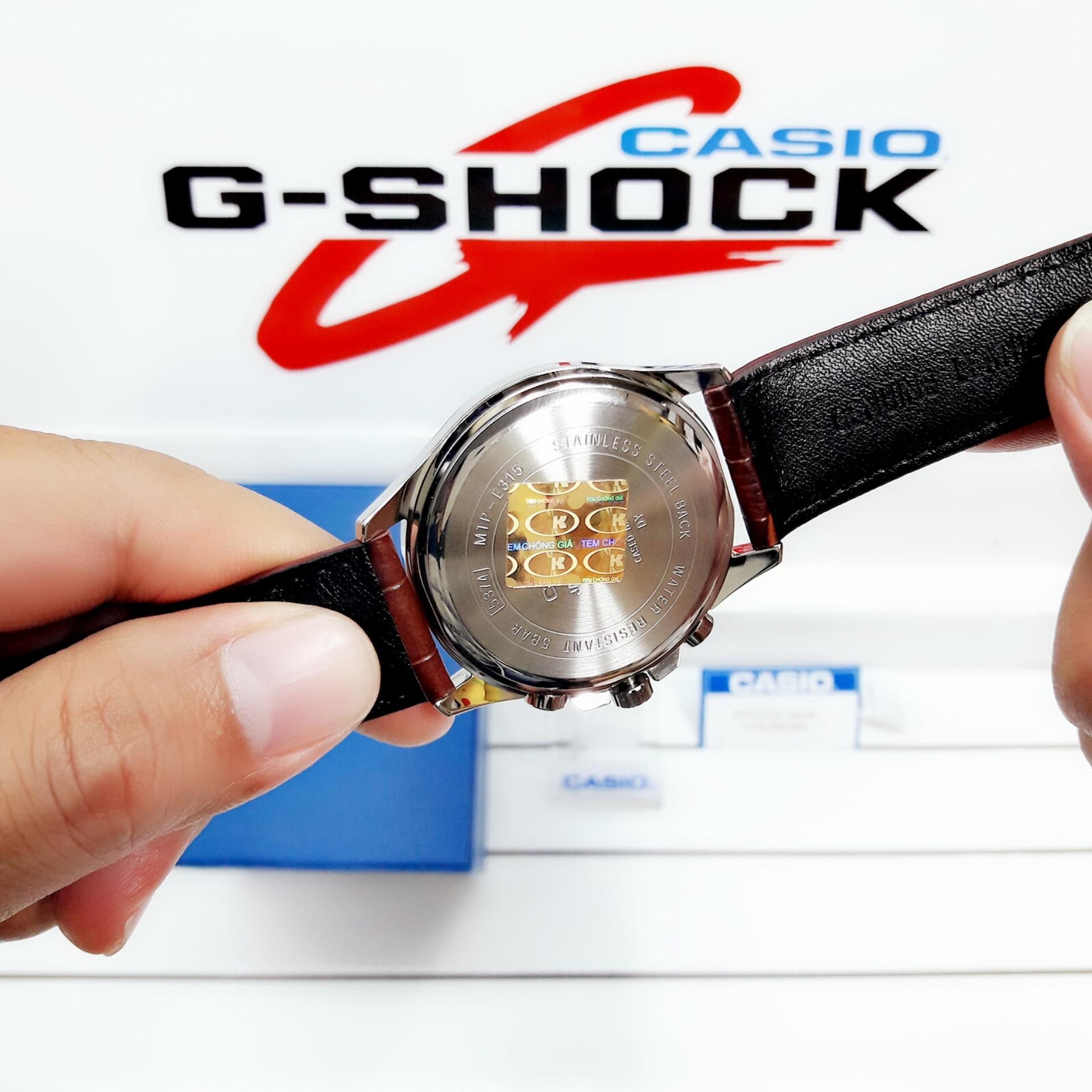 Đồng Hồ Nam Dây Da Casio MTP-E315L-7AVDF