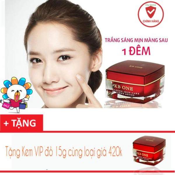 Big Sale (Mua 1 tặng 1) Kem Trắng Da Mặt, Mờ Nám Sạm, Tàn Nhang, Đốm Nâu KBONE (VIP ĐỎ) 50g