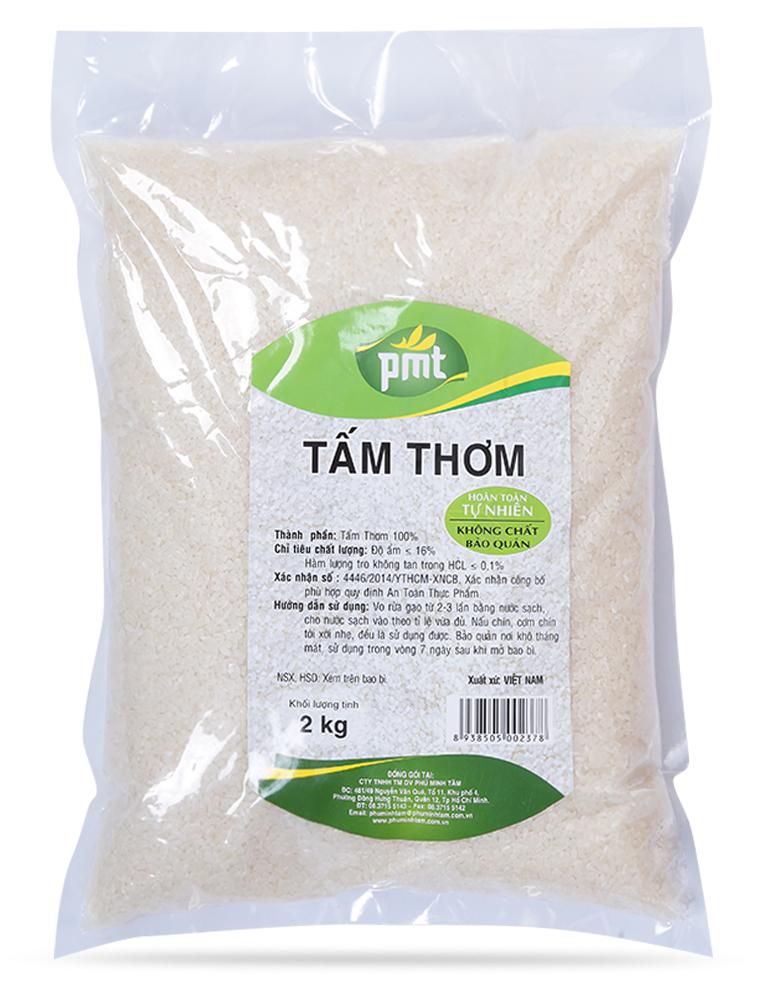 Gạo Tấm Thơm Phú Minh Tâm 2kg