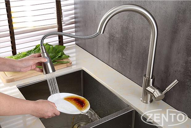 VÒI RỬA BÁT NÓNG LẠNH ZENTO SUS5578