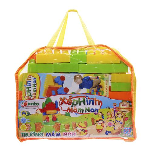 Bộ xếp hình mầm non Anto 72 chi tiết