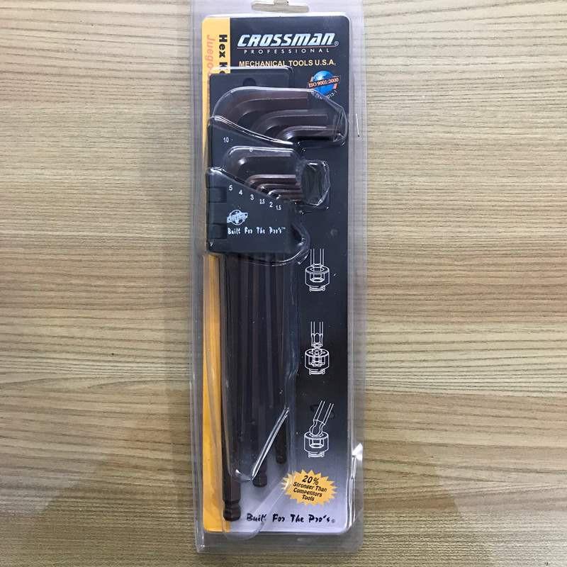 Bộ chìa lục giác bi 9 cây dài Crossman 66-099