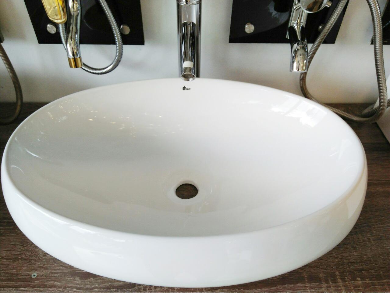 Chậu Lavabo rửa mặt để bàn oval