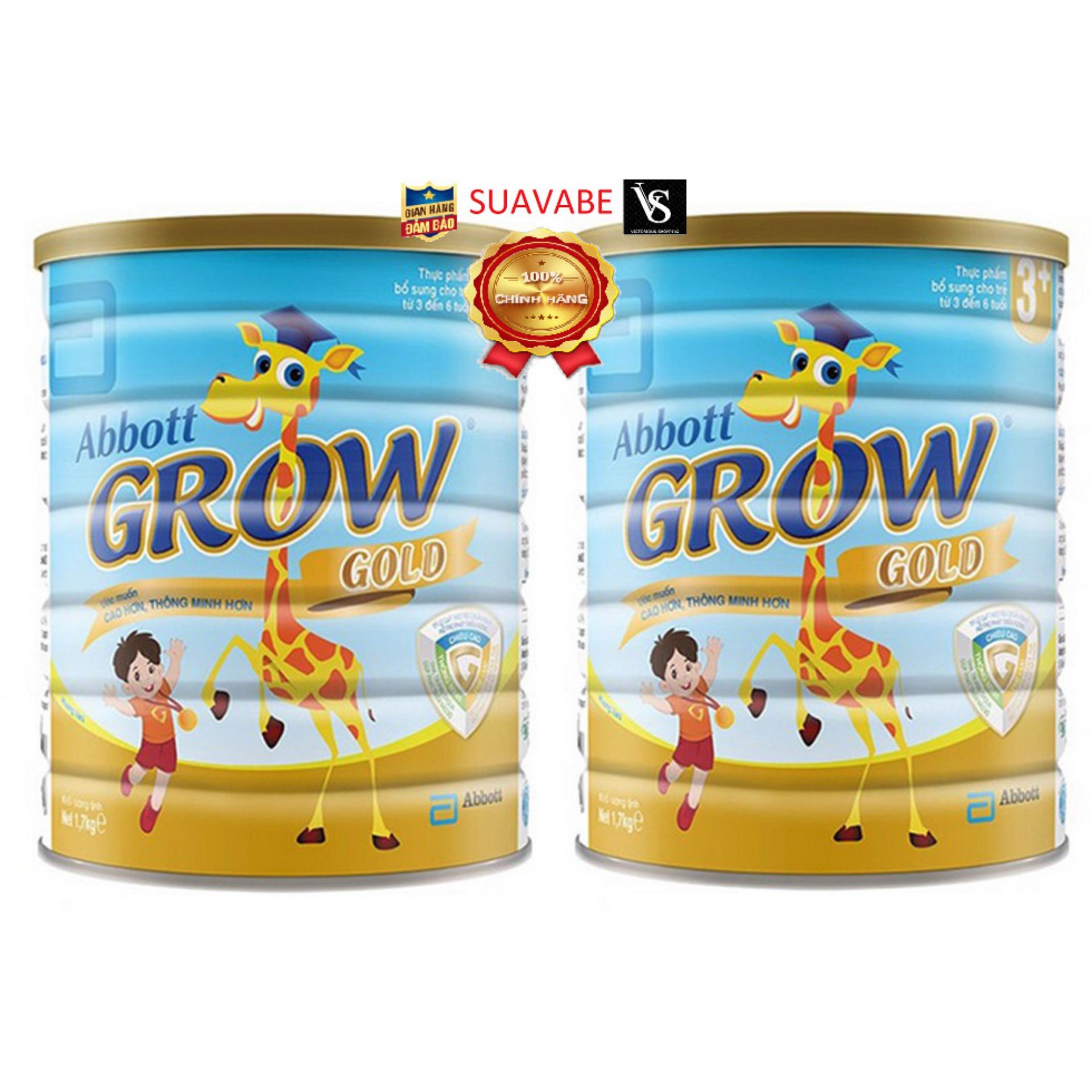 Sữa Bột Abbott Grow Gold 3+ (3-6 tuổi) 1.7kg combo 2 hộp