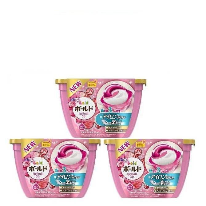 Viên giặt Gel Ball 18 viên combo 3 hộp