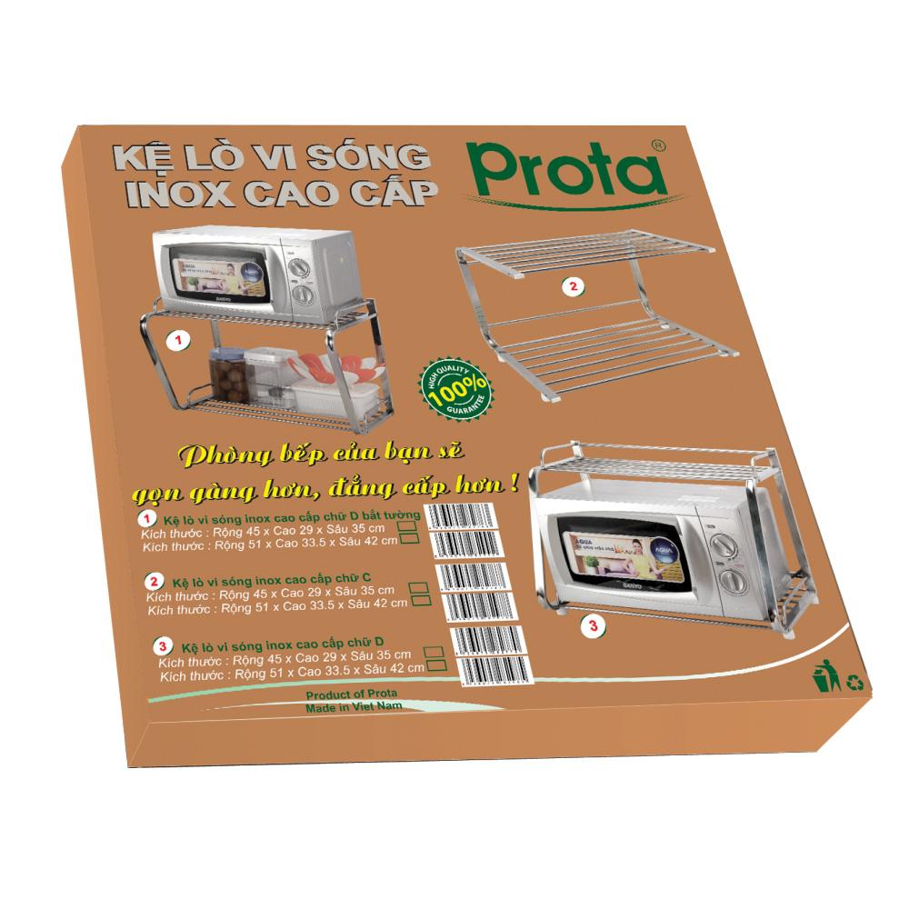 KỆ LÒ VI SÓNG INOX CHỮ D PROTA