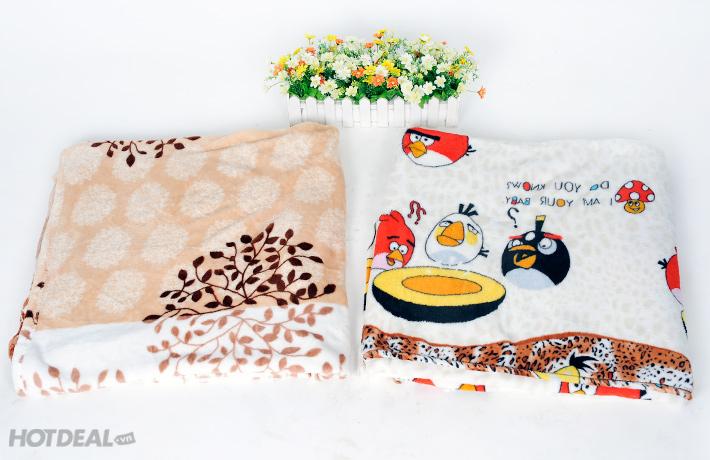 Chăn mền cho bé vải nhung - hàng VN loại dày (115x100cm)