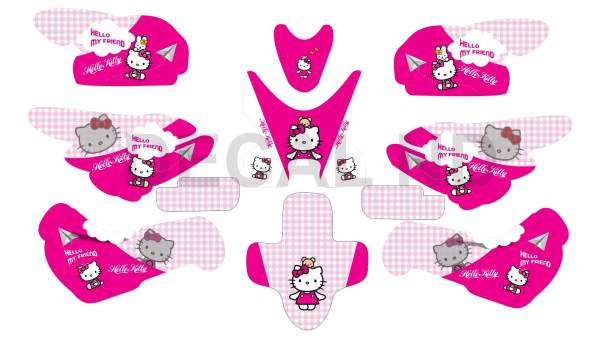 Tem Trùm xe điện xmen mẫu Hello Kitty 1