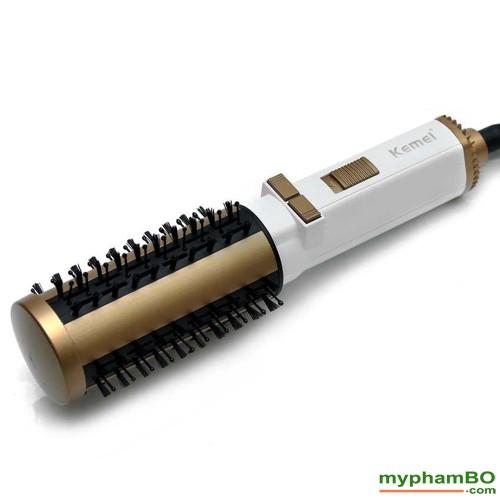 Lược sấy tóc xoay 360 độ Kemei KM817
