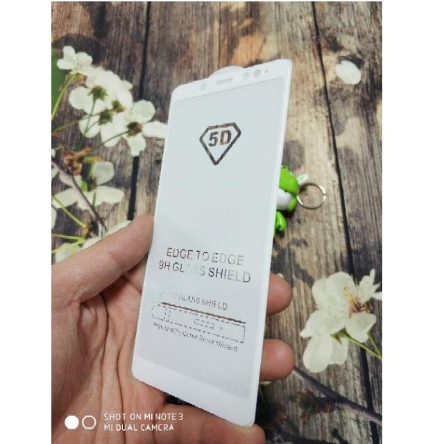 Cường lực 5D Full màn hình Xiaomi Redmi Note 5 Pro (Trắng)