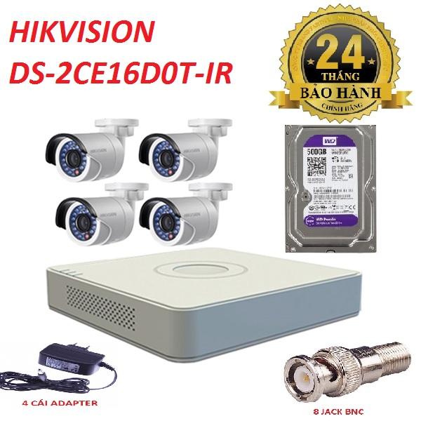 Camera Hikvision DS-2CE16D0T-IR+ DS-7104HQHI-K1