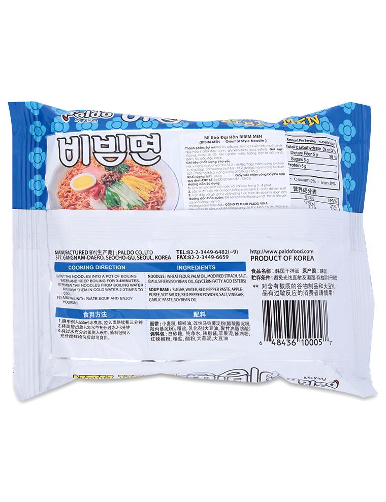 Mì Khô Đại Hàn Bibim Men Paldo 130g