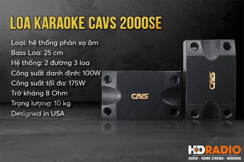Loa karaoke CAVS 2000SE