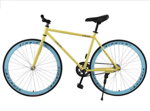 Xe đạp Fixed Gear Air Bike MK78 (vàng màu)