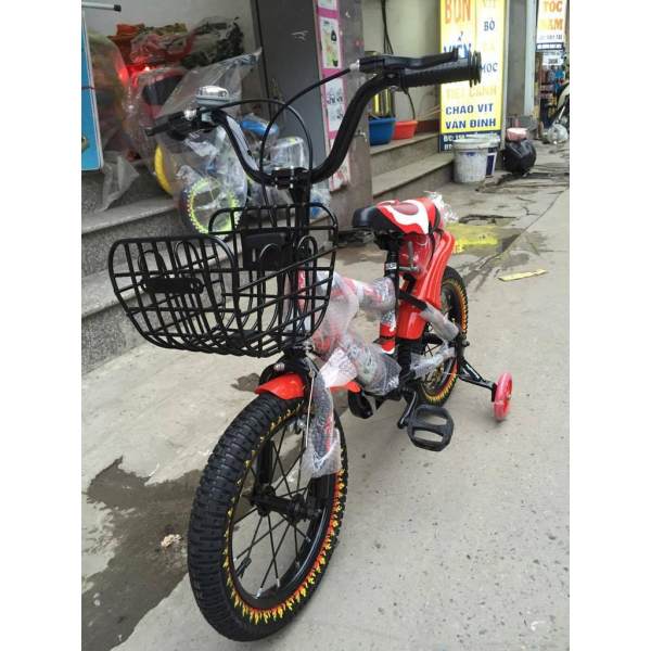 Xe Đạp Trẻ Em 12 in Yên Đệm Bình Nước Đủ Màu (Chưa lắp )