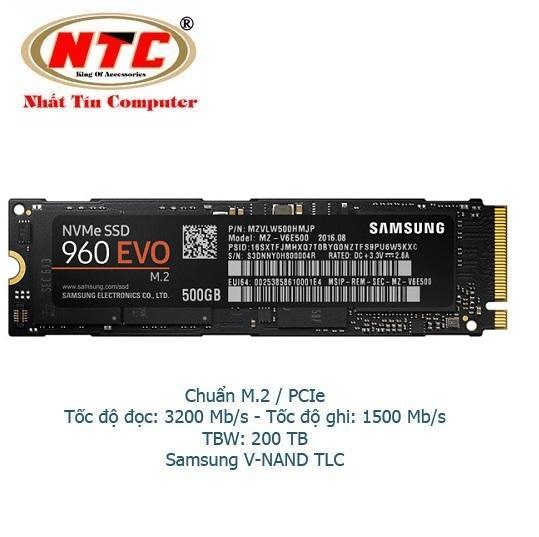 Ổ cứng SSD Samsung 500GB 960 EVO PCIe NVMe M2.2280