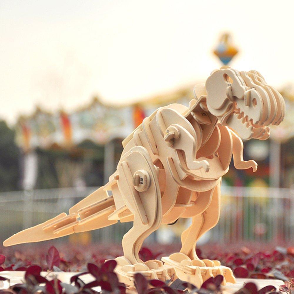 Mô hình gỗ lắp ráp 3D Robotic T-Rex Robotime D220