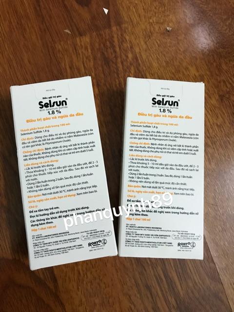 Dầu gội trị gàu Selsun 1.8% 100ml