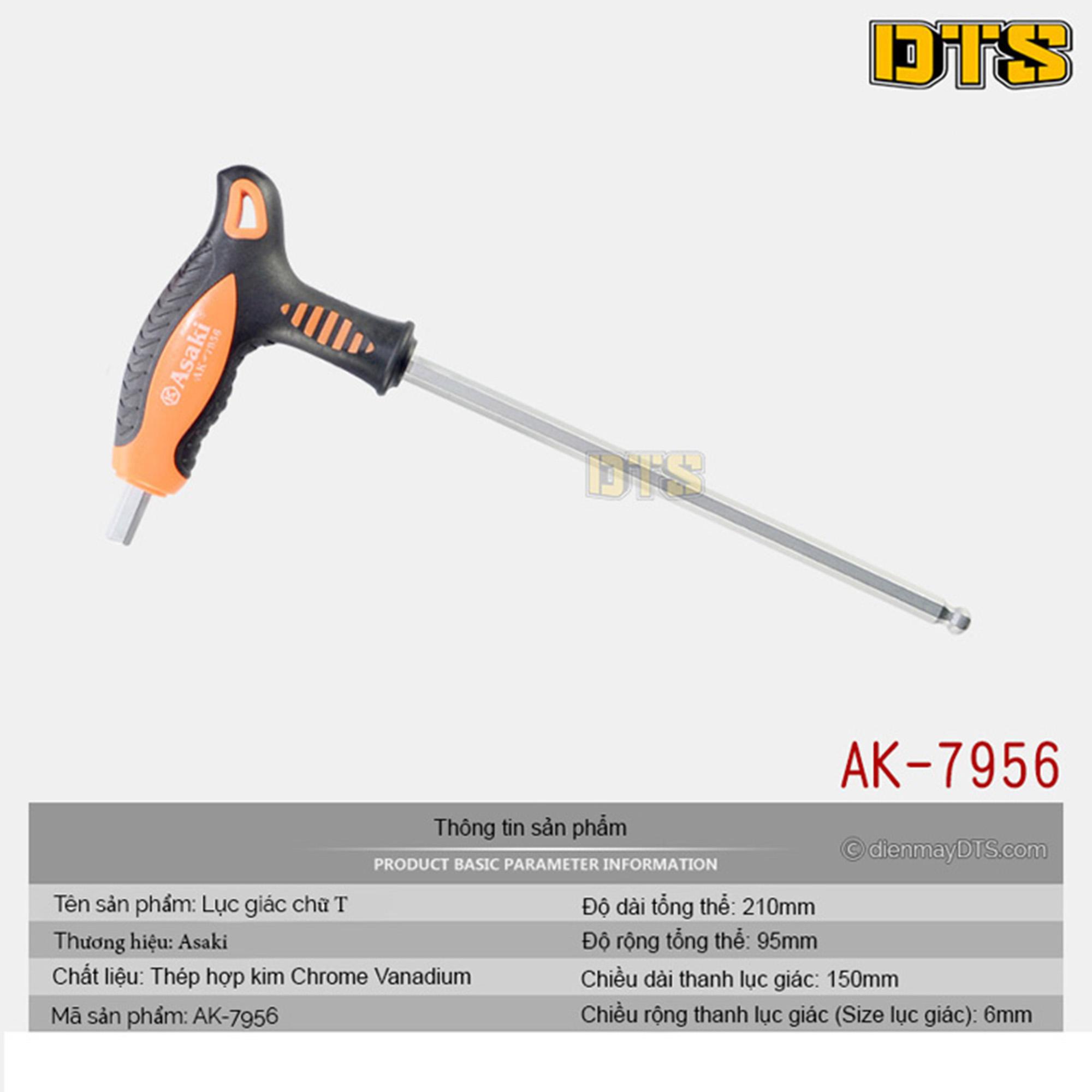 Lục giác bi chữ T 6mm Asaki AK-7956