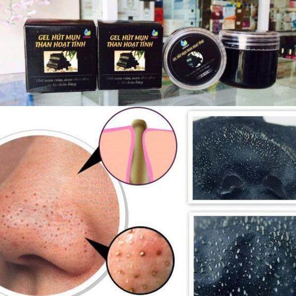 Gel hút lột mụn than hoạt tính lột sạch tận gốc mụn đầu đen mụn cám - 50gr