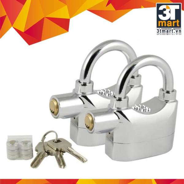 Bộ 2 khóa chống trộm thông minh Kinbar (Bạc)
