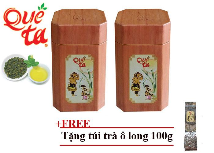 Trà ô long Quê Ta vân gỗ
