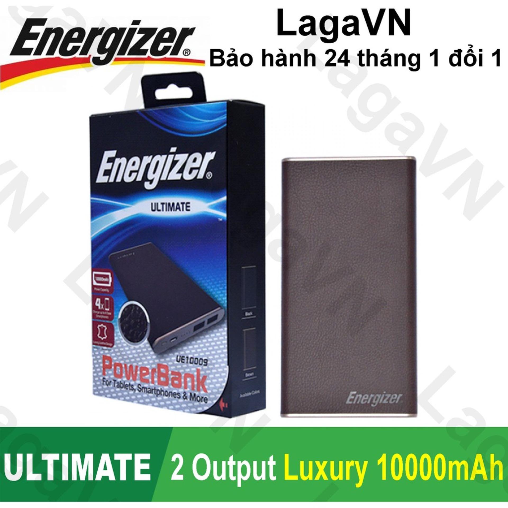 Pin dự phòng Energizer Luxury Leather UE10009 10.000mAh