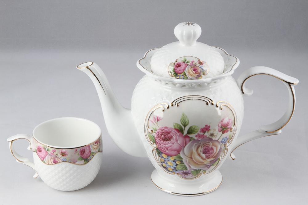 Bộ tách trà khay sứ Ceramic