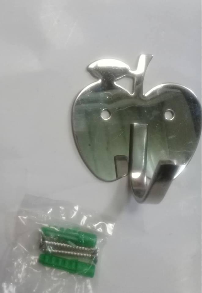 Móc treo inox hình trái táo