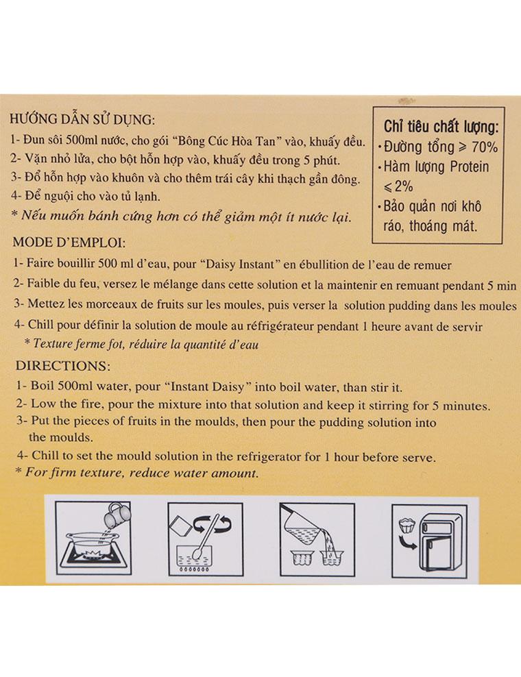 Bột rau câu 3K bông cúc