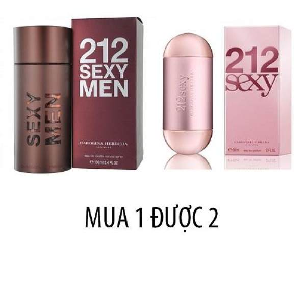 Bộ nước hoa 212 sexy men nam 100 ml và 212 sexy nữ
