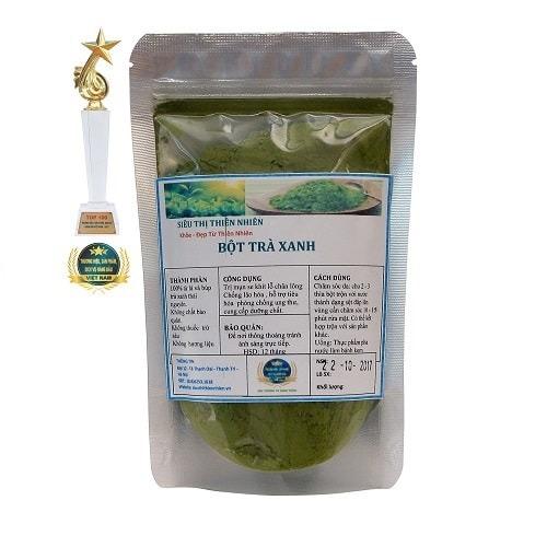 Bột trà xanh nguyên chất hai lúa 100g