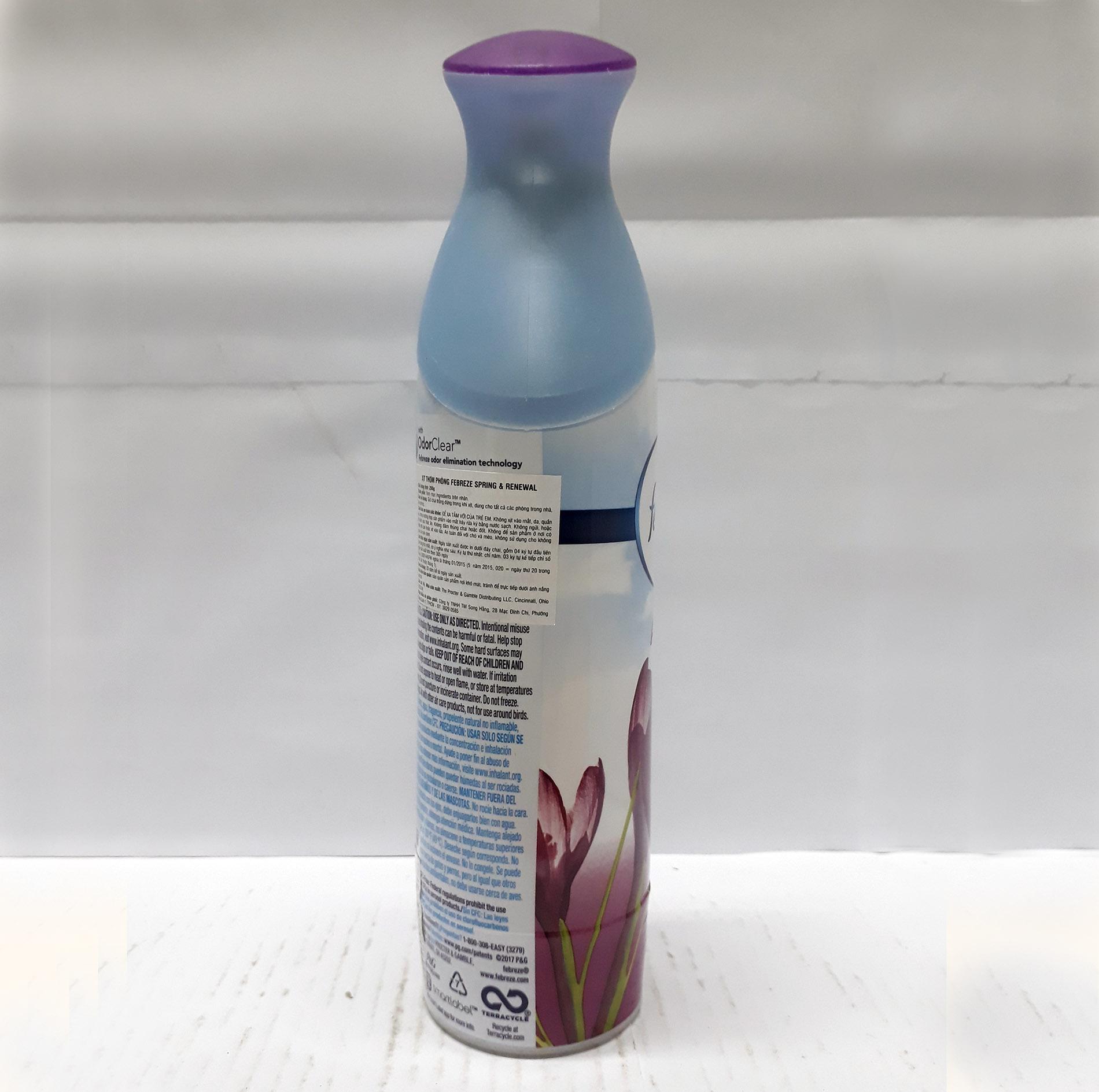XỊT PHÒNG FEBREZE SPRING&RENEWAL 275G