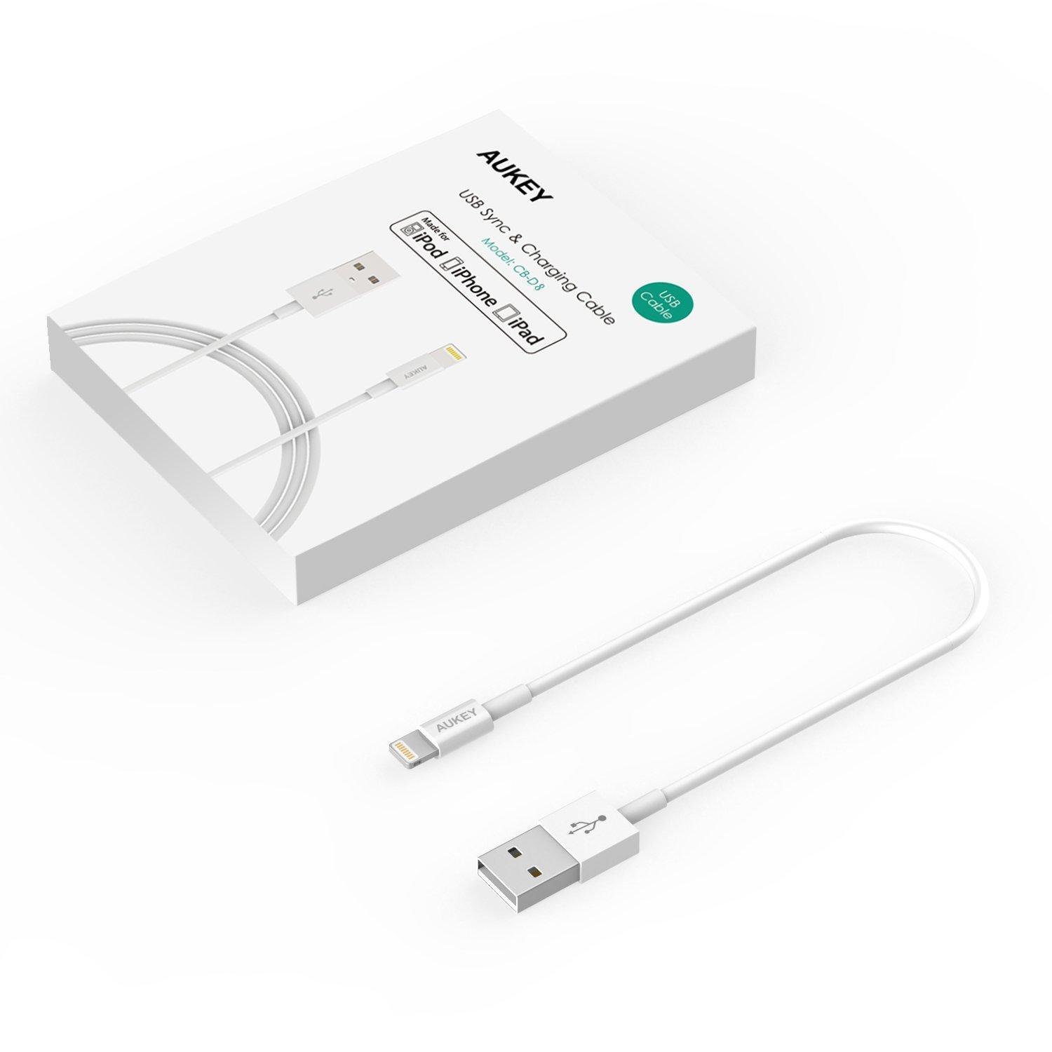 Cáp Lightning Aukey CB-D8