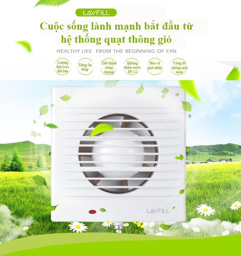 QUẠT THÔNG GIÓ LAVFILL LFWW-09EK