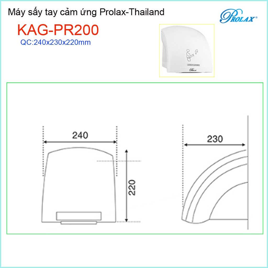 Máy sấy tay cảm ứng Prolax Thailand KAG-PR200