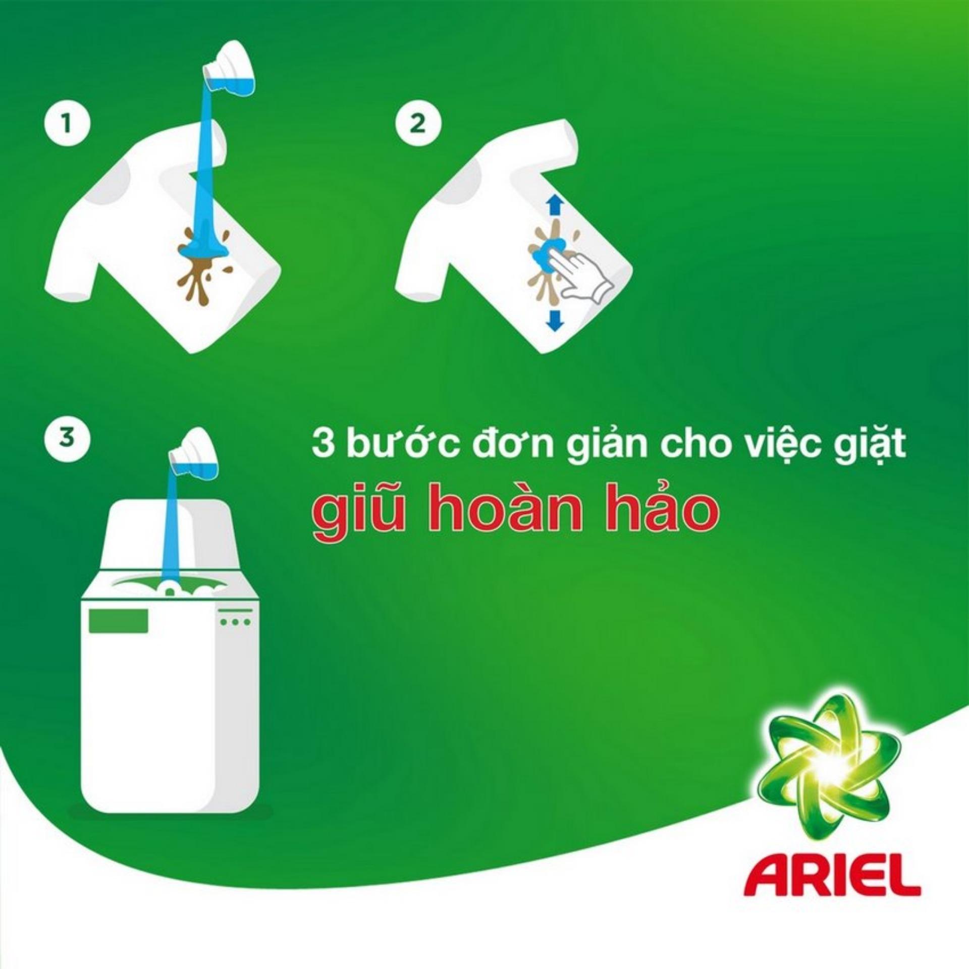 Bột giặt Ariel giữ màu - túi 4.1 kg