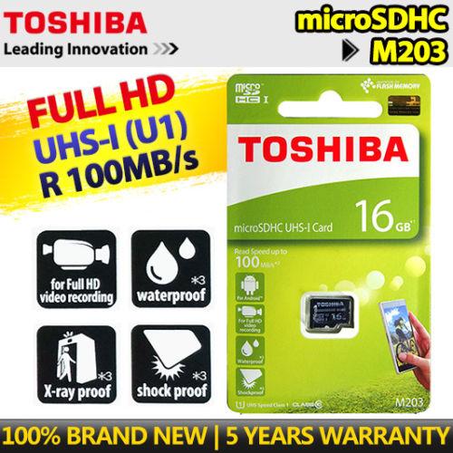 Thẻ nhớ MicroSDHC Toshiba M203 16GB