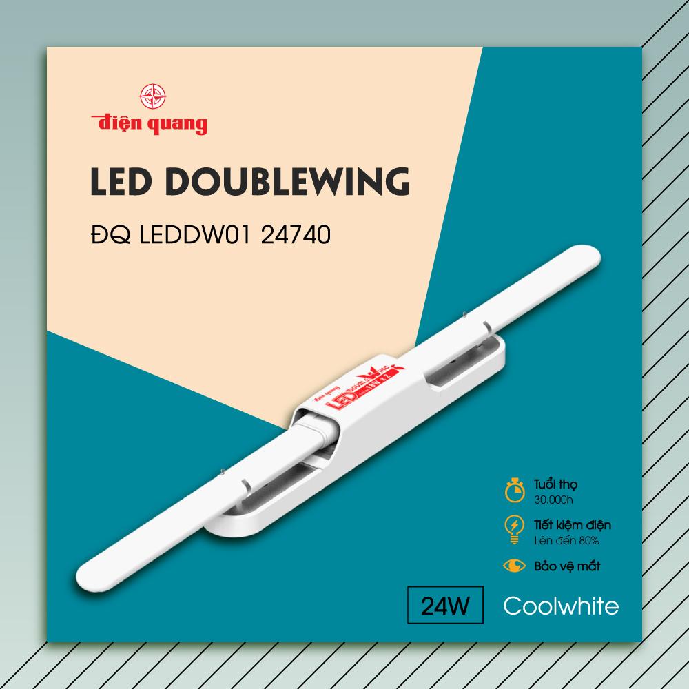 Bộ đèn LED Doublewing Điện Quang ĐQ LEDDW01 24740