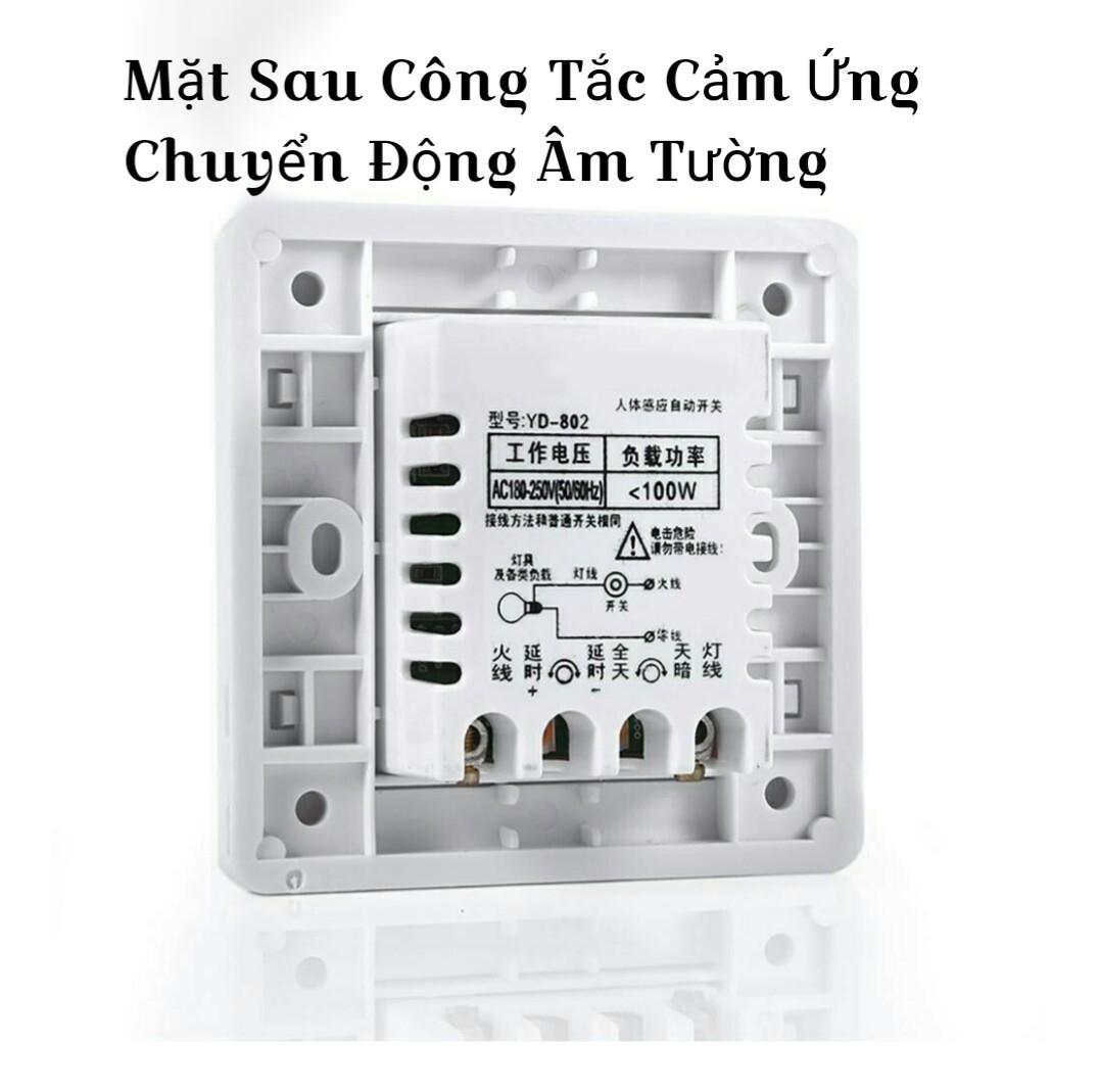 Công tắc Cảm Ứng Ánh sáng và Chuyển động Âm Tường