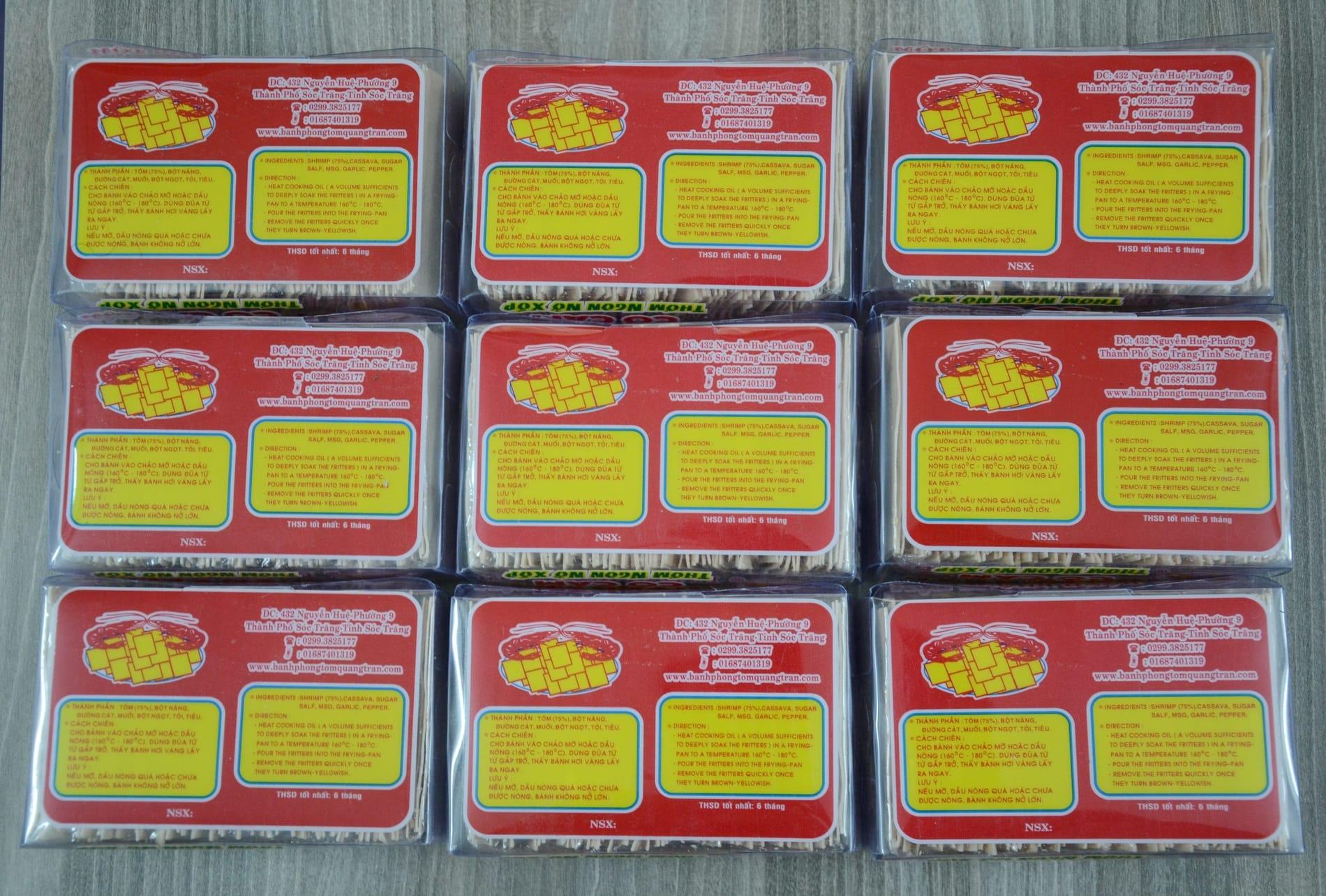 Bánh phồng tôm Quãng Trân
