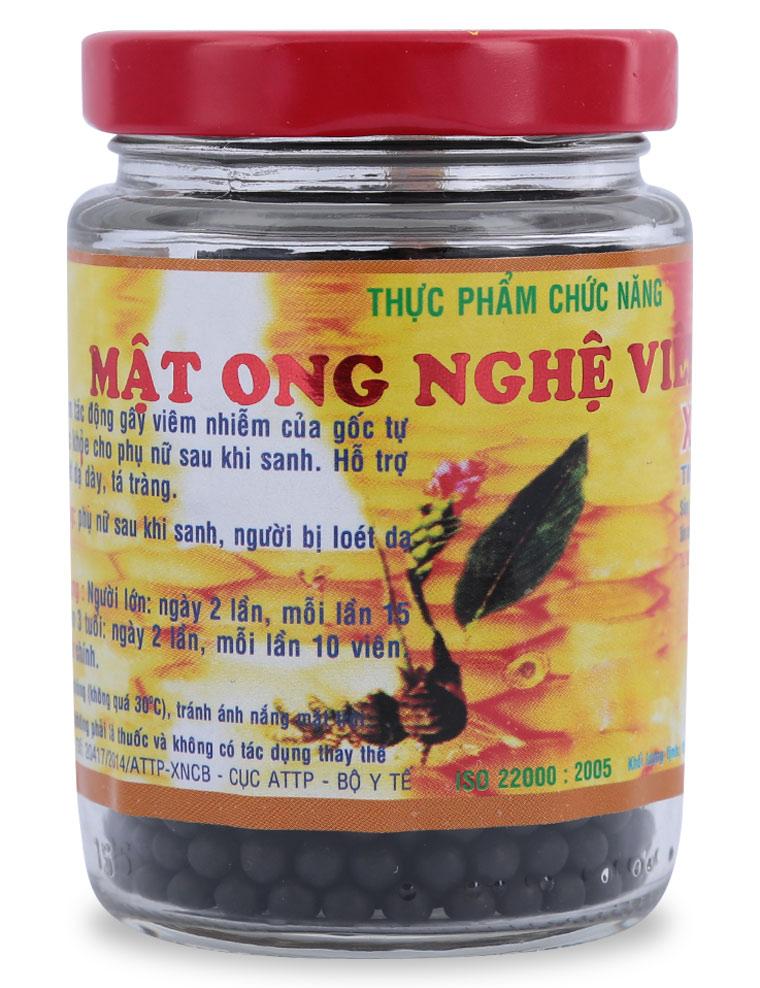 Mật ong nghệ viên đen Xuân Nguyên lọ 100g