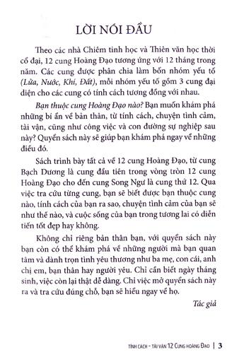 Tính Cách Tài Vận 12 Cung Hoàng Đạo